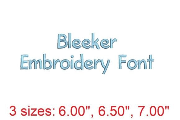 Bleeker Embroidery Font: A Versatile Tool for Modern Embroidery Design