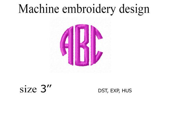 Circle Monogram Embroidery Design: A Modern Approach to Personalized Textiles