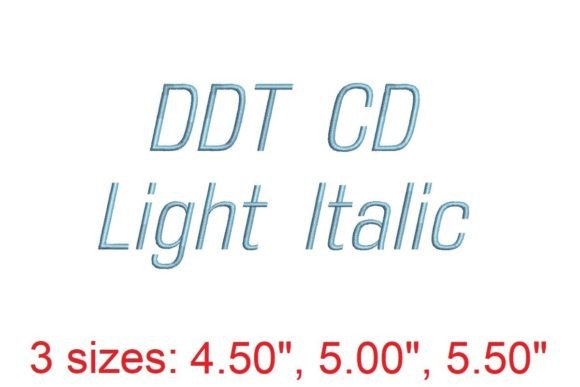 Discover the Elegance of DDT CD LT IT Embroidery Font