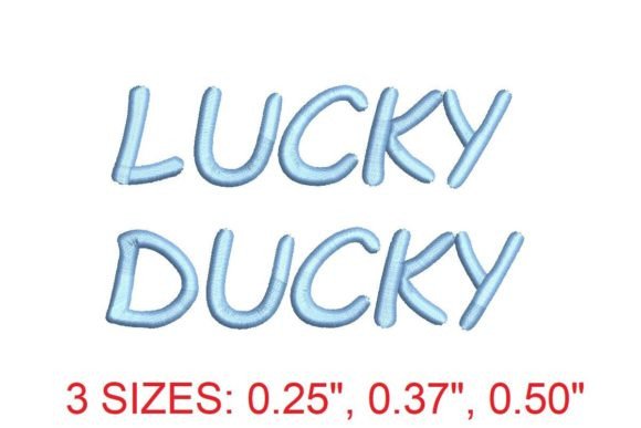 Discover the Enchanting World of Embroidery with Lucky Ducky Font