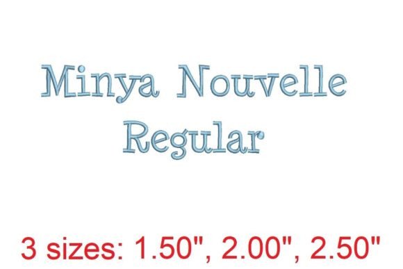 Discover the Exquisite Minya Nouvelle RG Embroidery Font