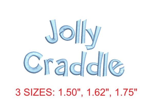 Discover the Magic of Jolly Cradle Embroidery Font