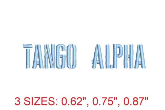 Elevate Your Embroidery Game with the Tango Alpha Embroidery Font