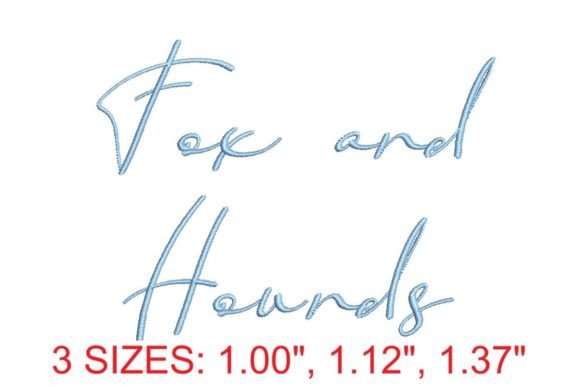 Elevate Your Embroidery Projects with the Fox and Hounds Embroidery Font