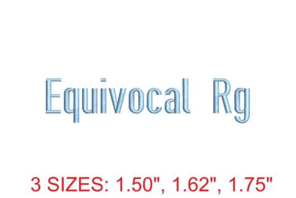 Equivocal RG Embroidery Font: A Strategic Tool for Creative and Professional Expression