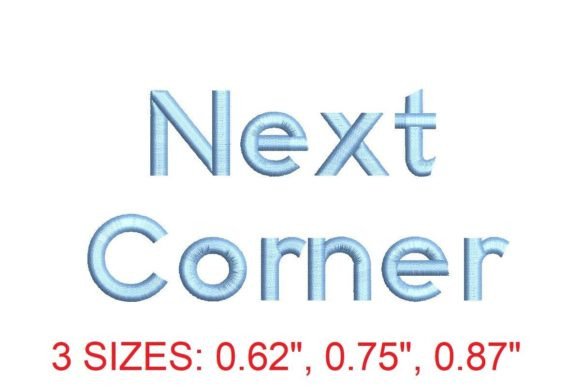 Experience the Future of Embroidery with Next Corner Embroidery Font