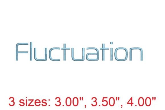 Fluctuation Embroidery Font: A Versatile Choice for Digital Embroidery Enthusiasts