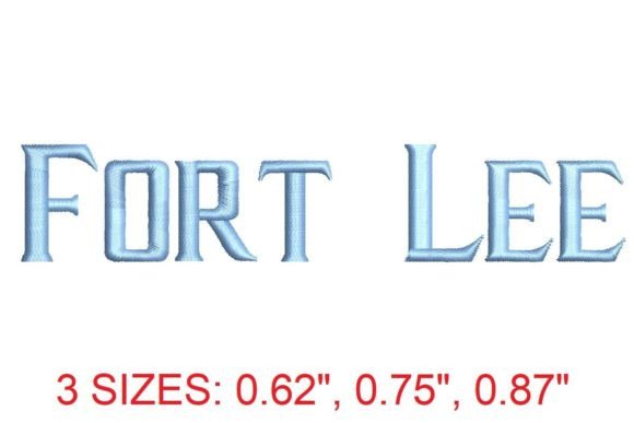 Fort Lee Embroidery Font: A Timeless Choice for Elegant Designs