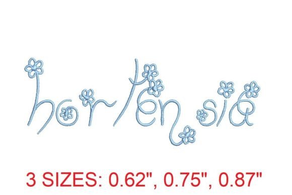 Hortensia Embroidery Font: A Delight for Creative Expression
