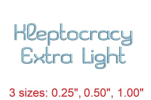 Introducing Kleptocracy EX LT Embroidery Font: A New Standard in Script-Style Lettering