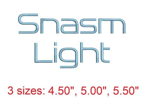 Introducing Snasm Light: The Perfect Embroidery Font