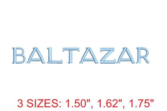 Introducing the Baltazar Embroidery Font: A Timeless Choice for Creative Stitches