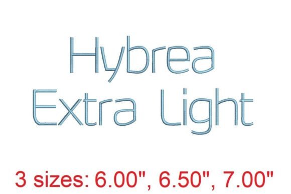 Introducing the Hybrea XI Embroidery Font