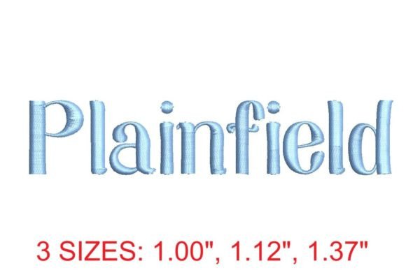 Introducing the Plainfield Embroidery Font
