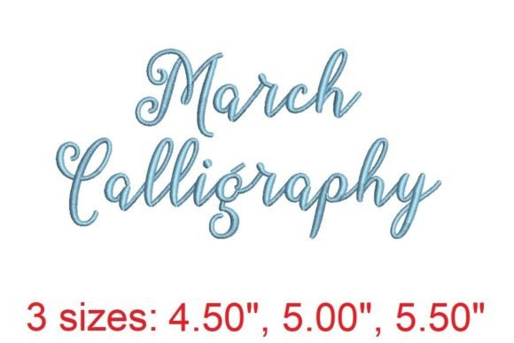 March Calligraphy: Elevate Your Embroidery with Elegance