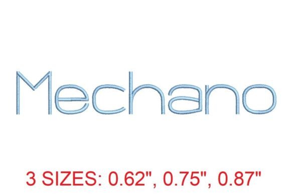 Mechano Embroidery Font: Elevate Your Embroidery Game with Precision and Style