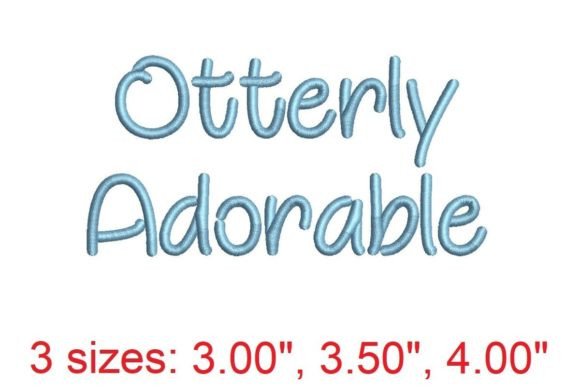 Otterly Adorable Embroidery Font: A Playful Addition to Your Crafting Projects