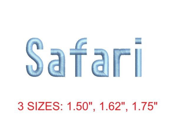 Safari Embroidery Font