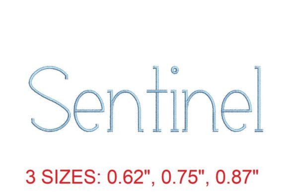 Sentinel Embroidery Font: Elevate Your Embroidery Projects with Sophistication and Style
