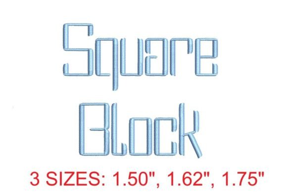 Square Block Embroidery Font: A Strategic Tool for Precision and Creativity