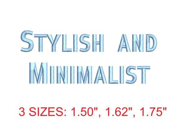 Stylish and Minimalist Embroidery Font