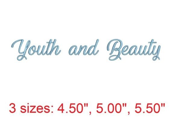 Youth and Beauty Font: A Creative Tool for Embroidery Enthusiasts
